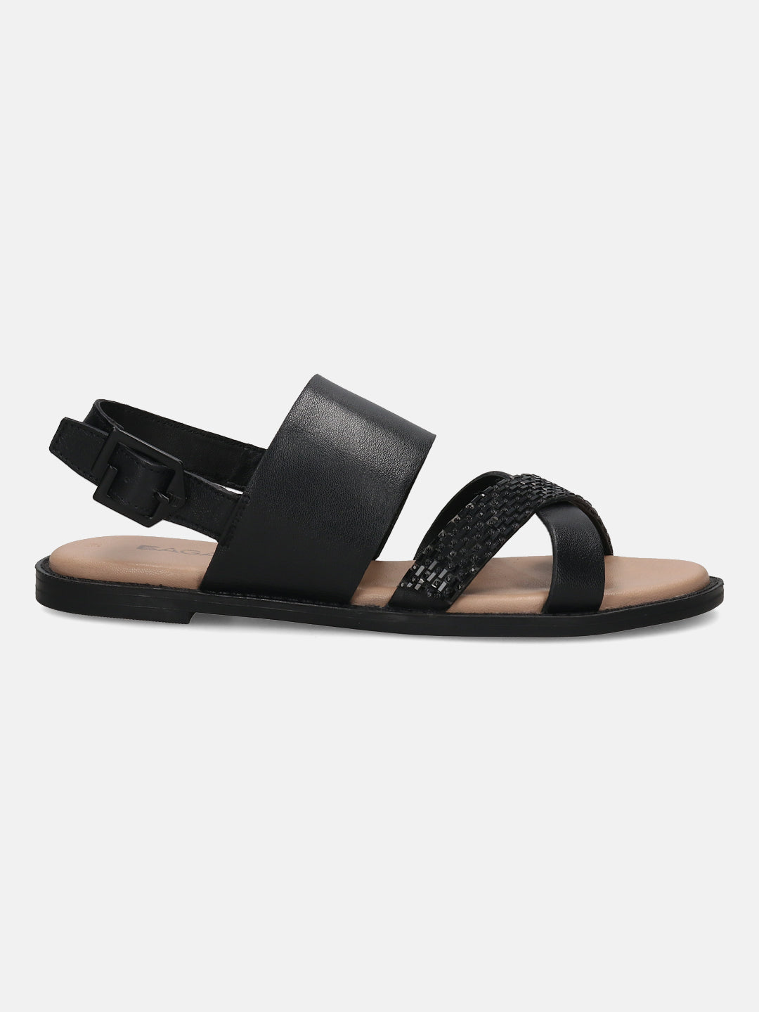 BAGATT Goldy Black Premium Leather Back Strap