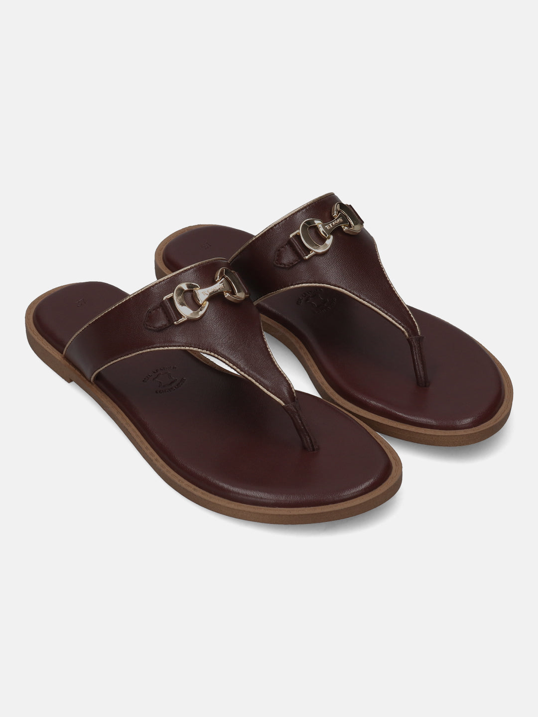TT.BAGATT Goldy Dark Brown Premium Leather Thongs