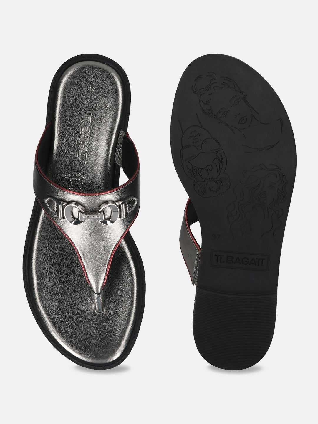 TT.BAGATT Goldy Metallics Premium Leather Thongs
