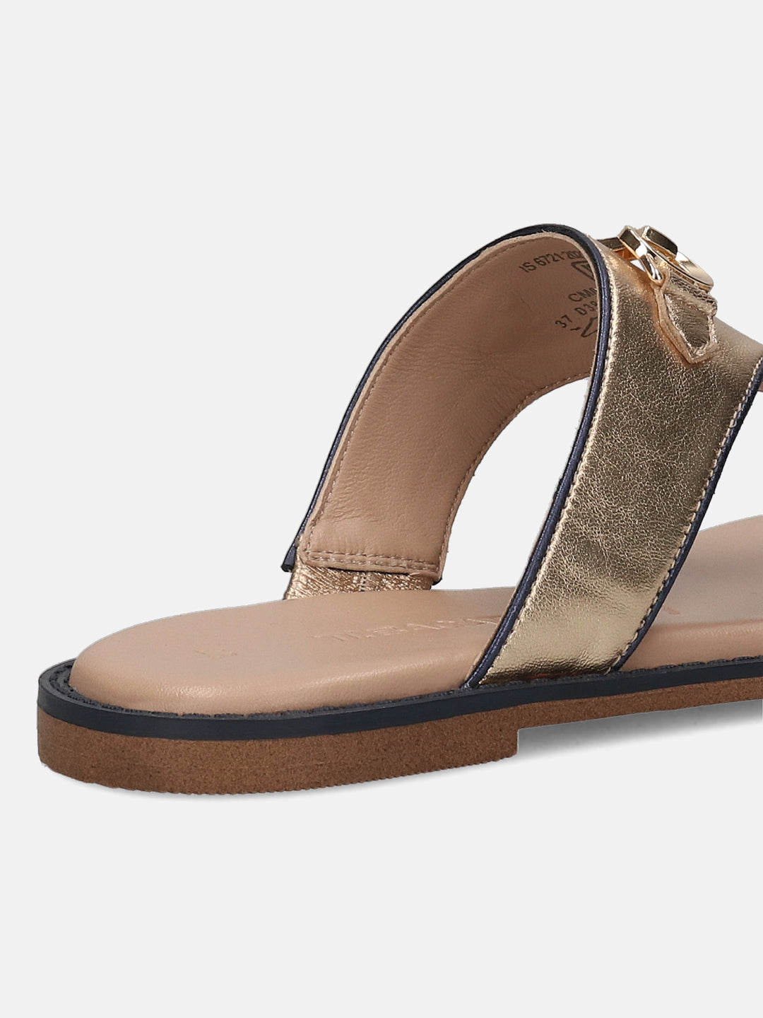 TT.BAGATT Goldy Gold Premium Leather Thongs