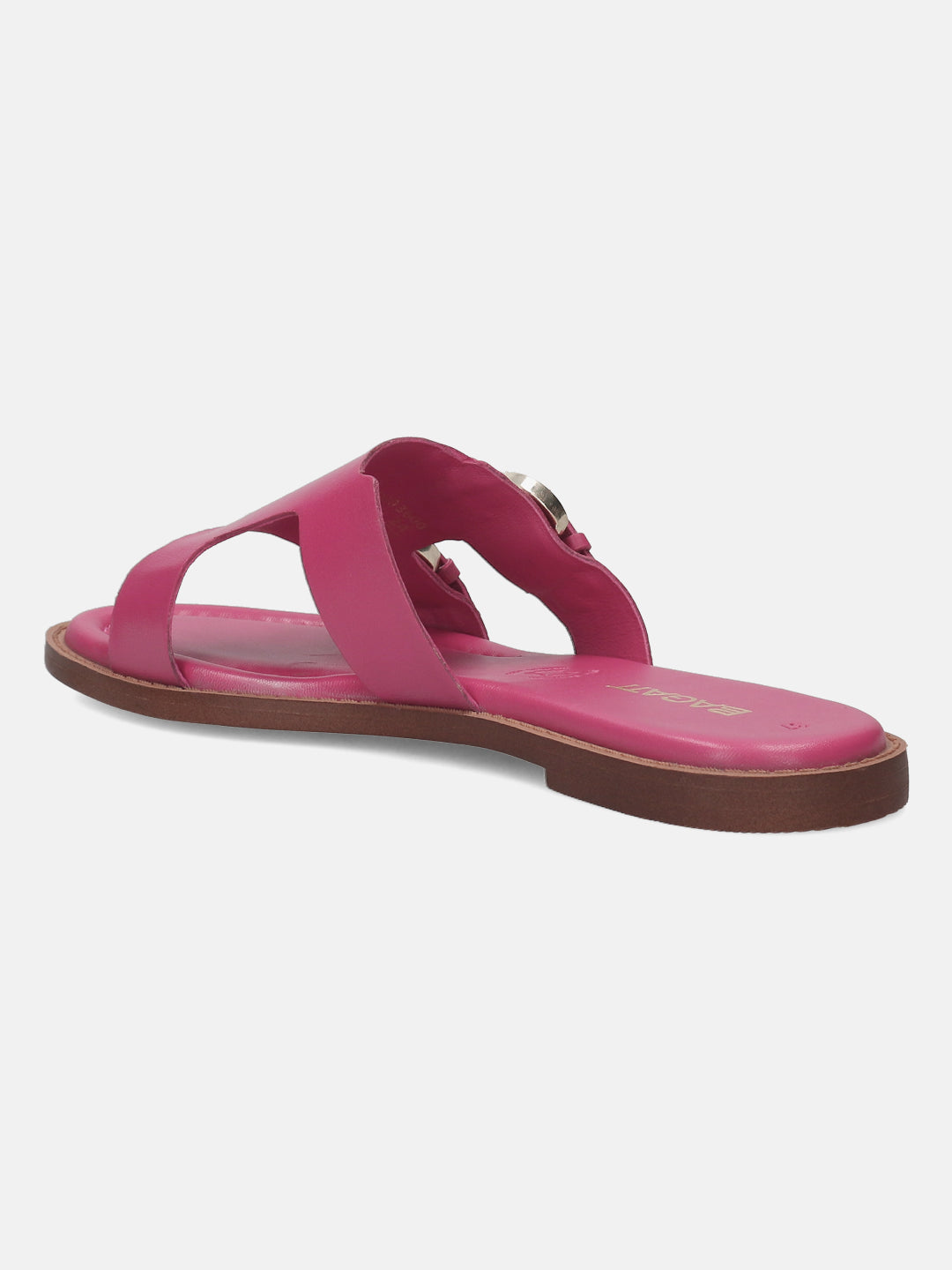 BAGATT Goldy Pink Premium Leather Flat sandals