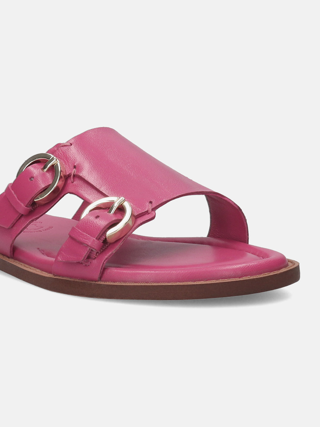 BAGATT Goldy Pink Premium Leather Flat sandals