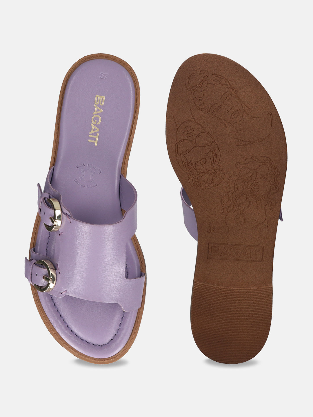 BAGATT Goldy Trends Premium Leather Flat sandals