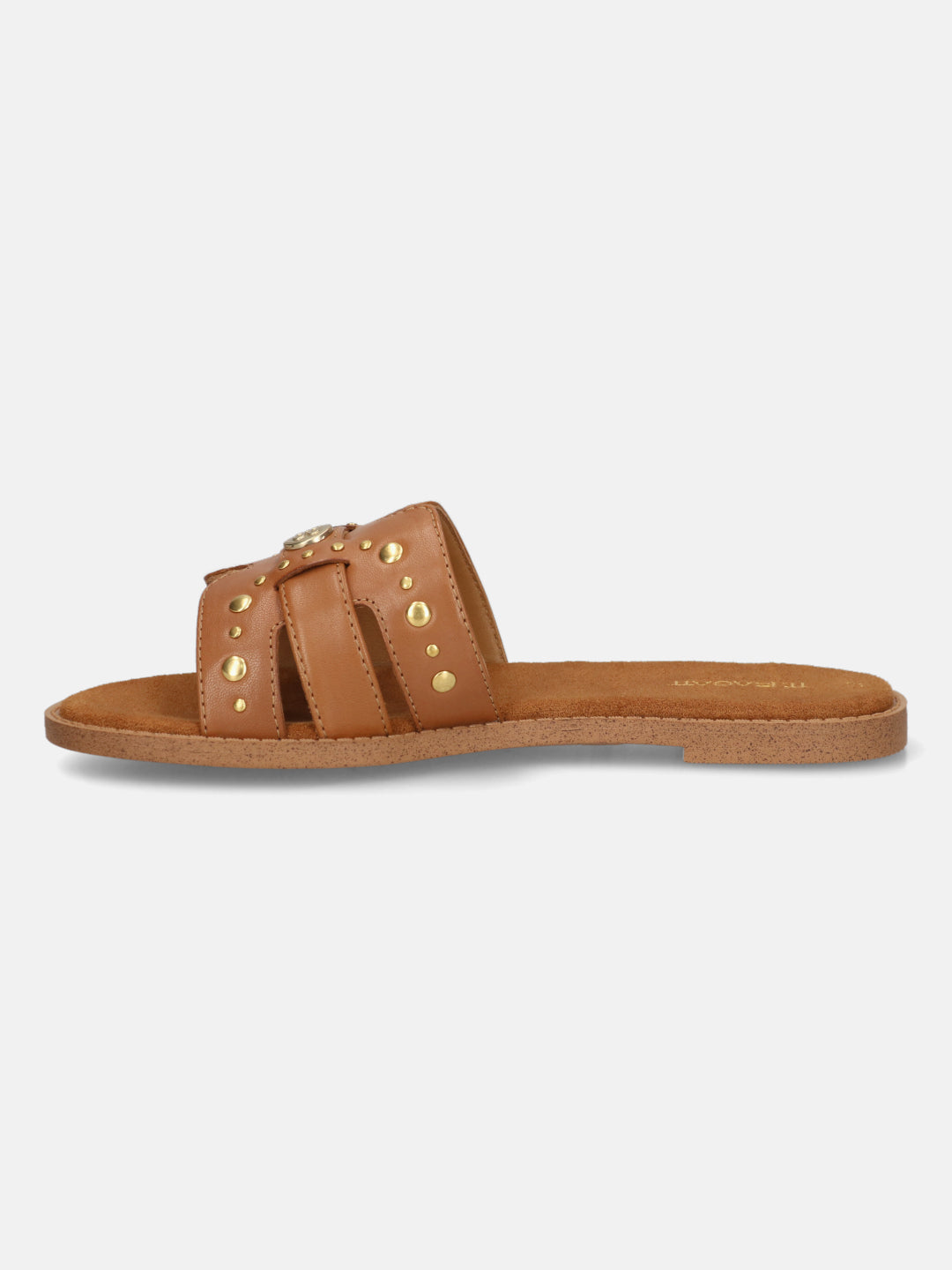 TT.BAGATT Goldy cognac Premium Leather Flat Sandals