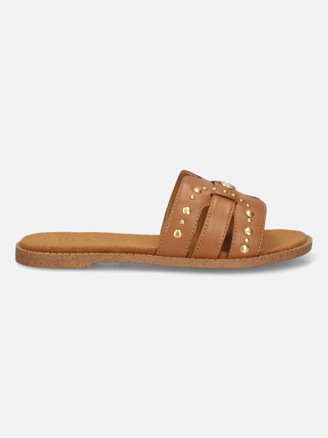 TT.BAGATT Goldy cognac Premium Leather Flat Sandals