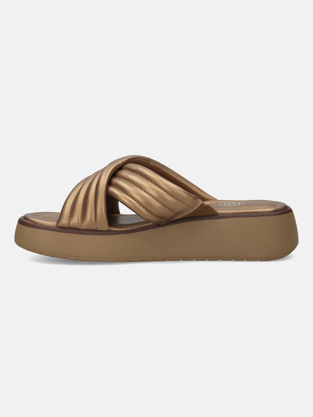 BAGATT Kya Metallics Premium Leather Flatform sandals