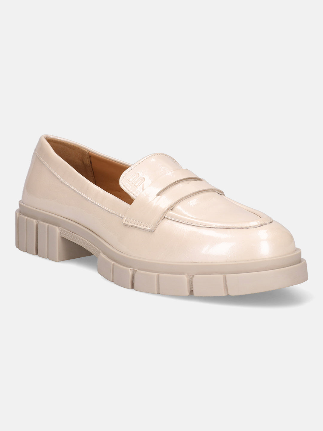 BAGATT Fiona Offwhite Premium Leather Loafers Slip-Ons