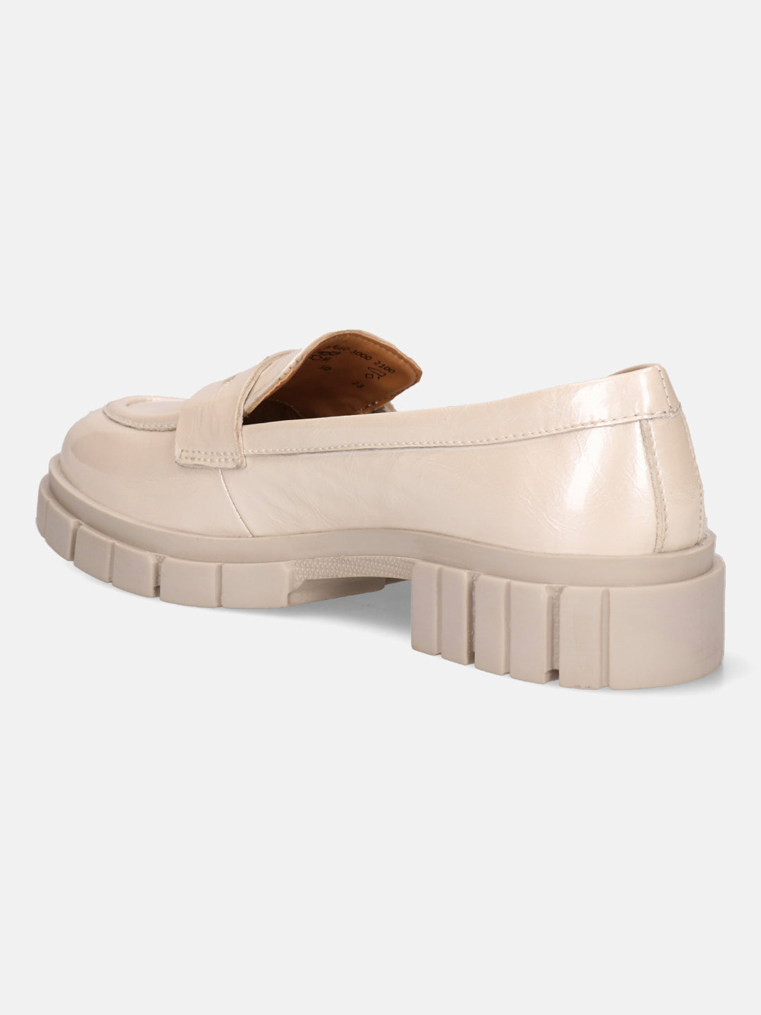 BAGATT Fiona Offwhite Premium Leather Loafers Slip-Ons
