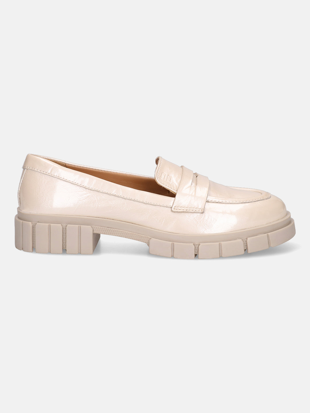 BAGATT Fiona Offwhite Premium Leather Loafers Slip-Ons