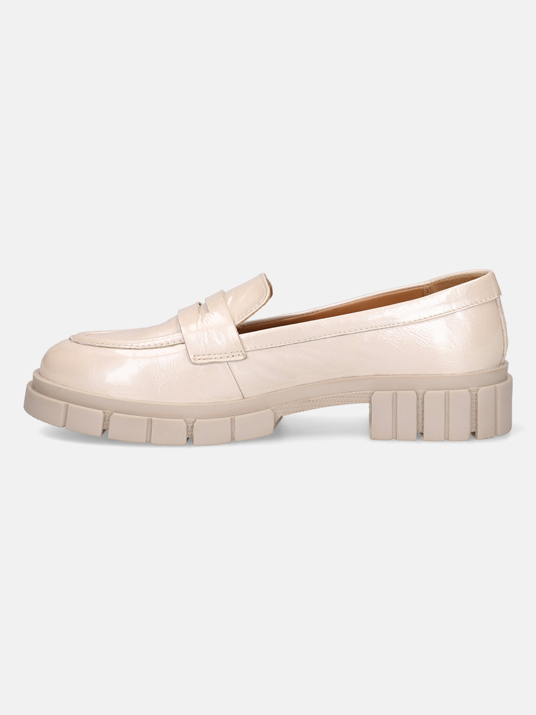 BAGATT Fiona Offwhite Premium Leather Loafers Slip-Ons