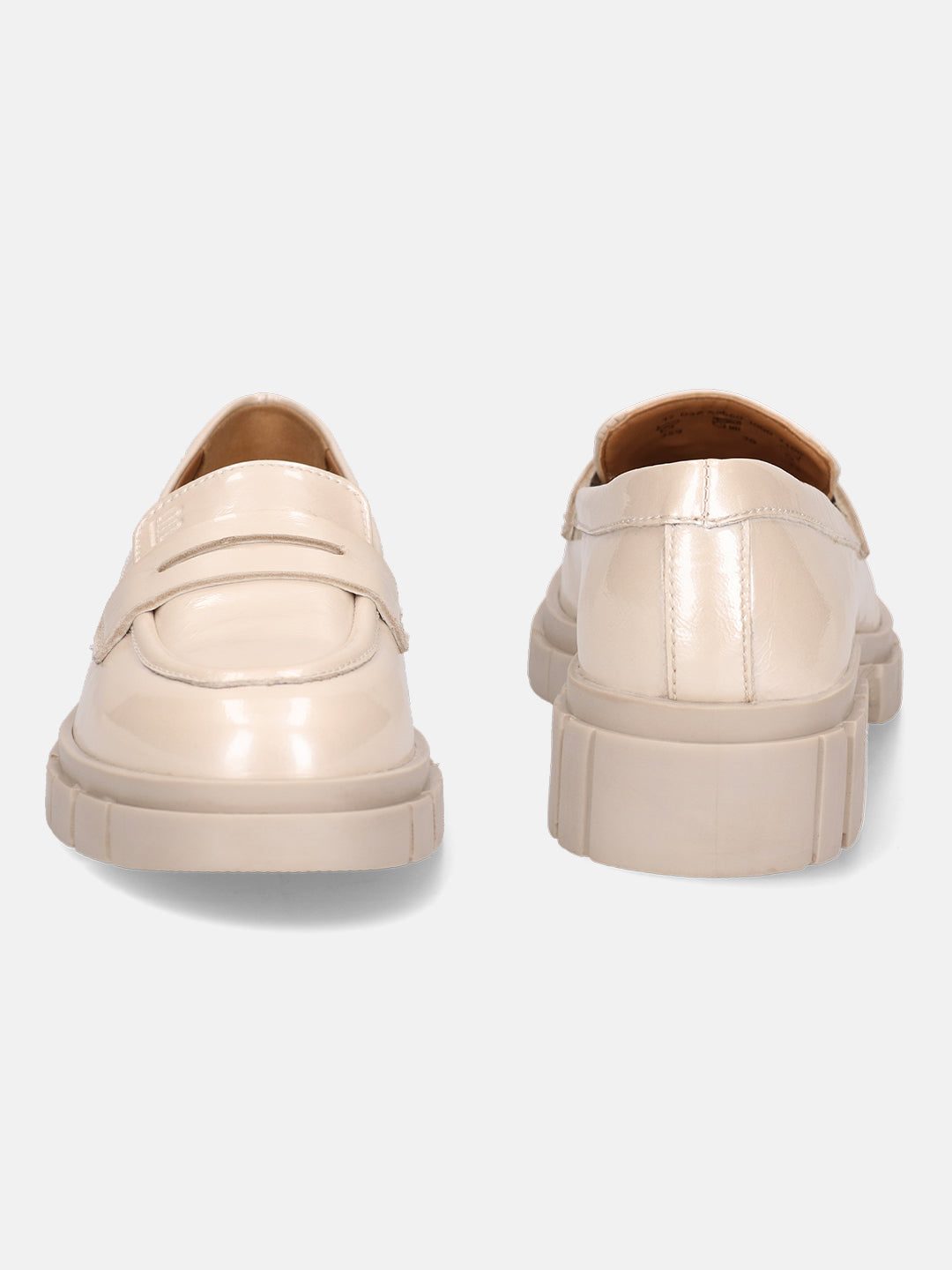 BAGATT Fiona Offwhite Premium Leather Loafers Slip-Ons