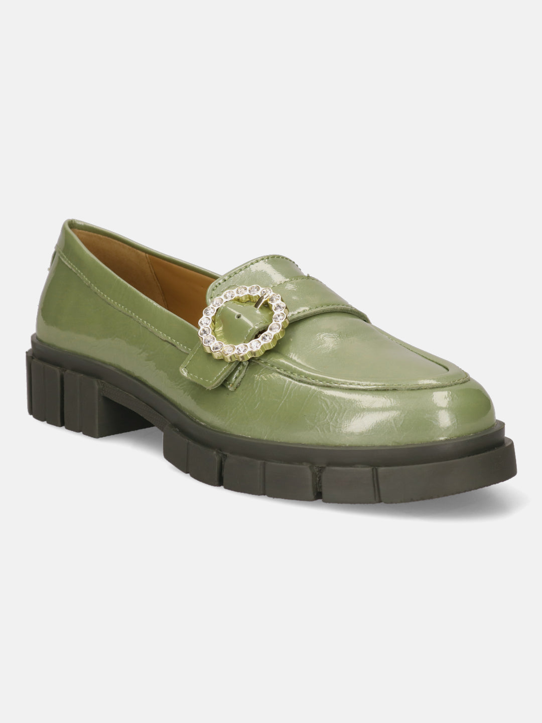 BAGATT Premium Leather Light Green Loafers
