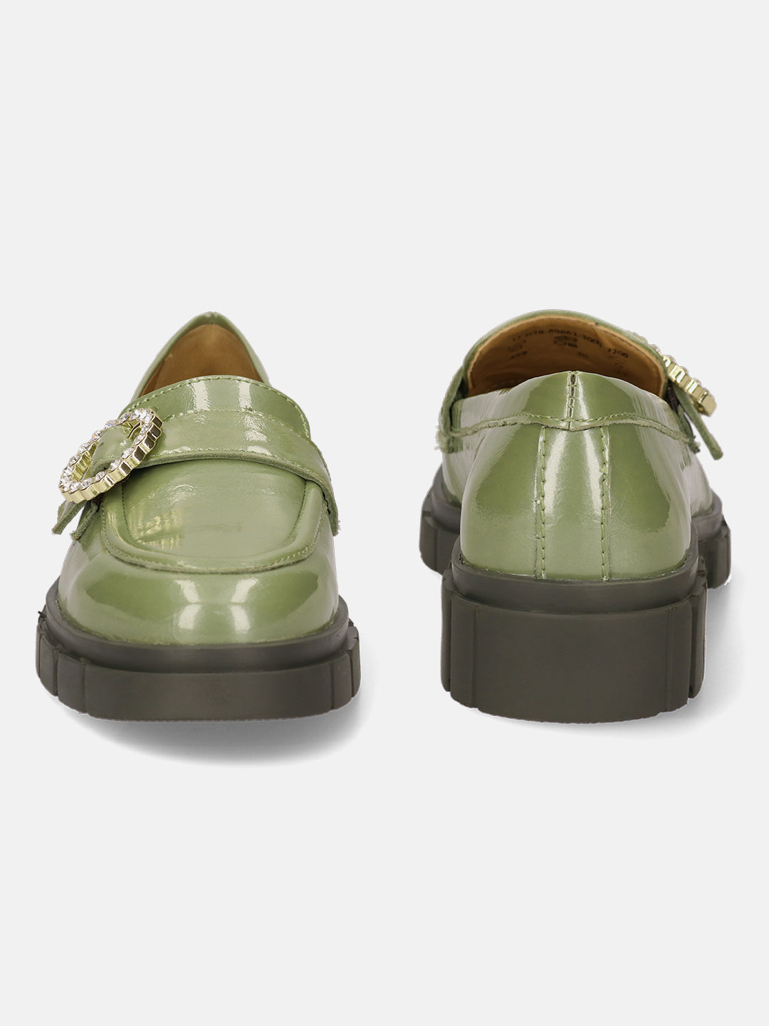 BAGATT Premium Leather Light Green Loafers
