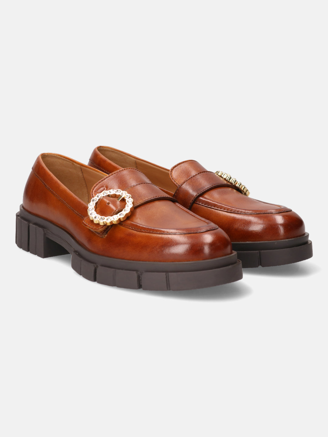 BAGATT Premium Leather Cognac Loafers