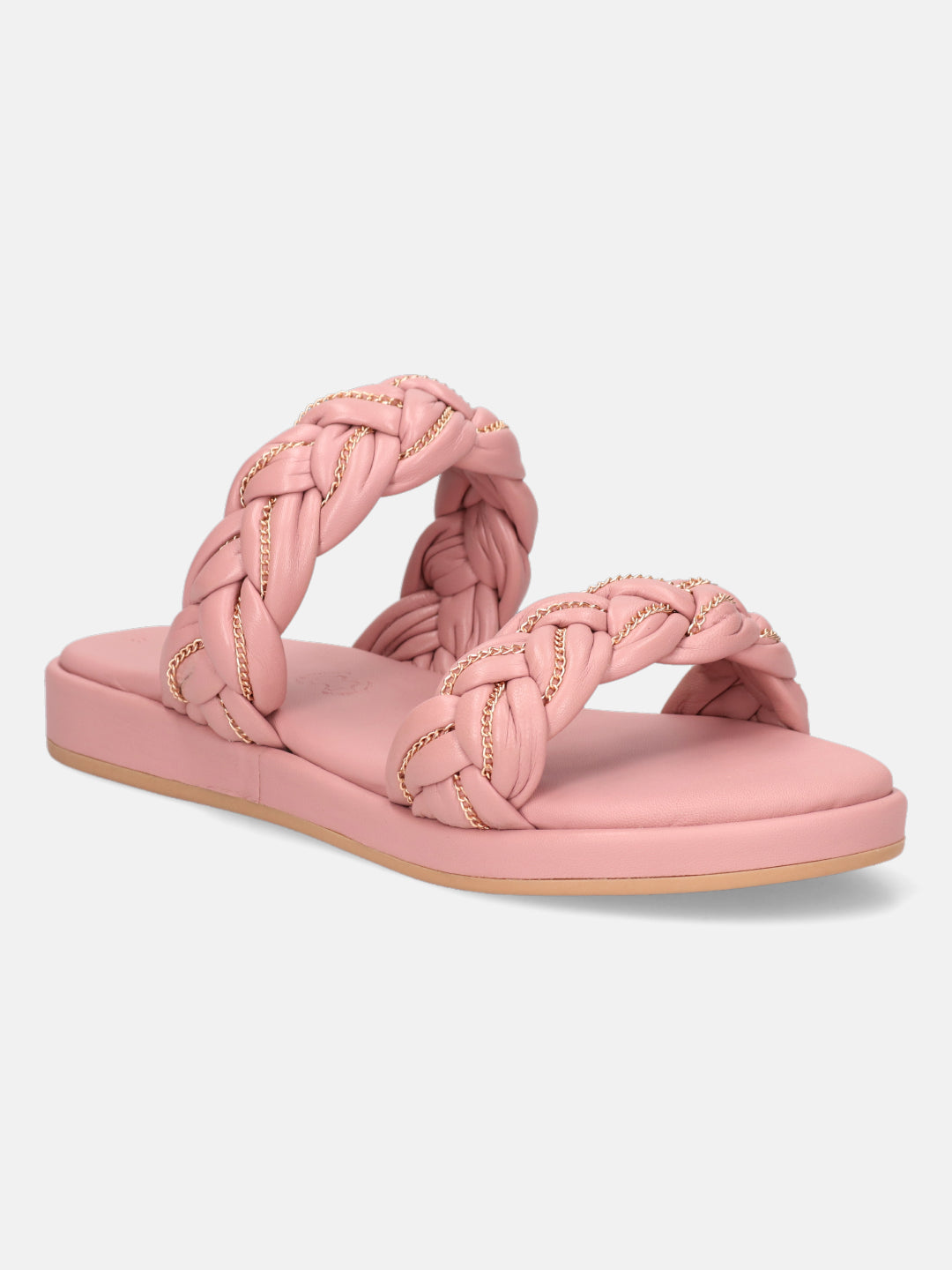 BAGATT  Ravenna Rose Premium Leather Flatform Sandals