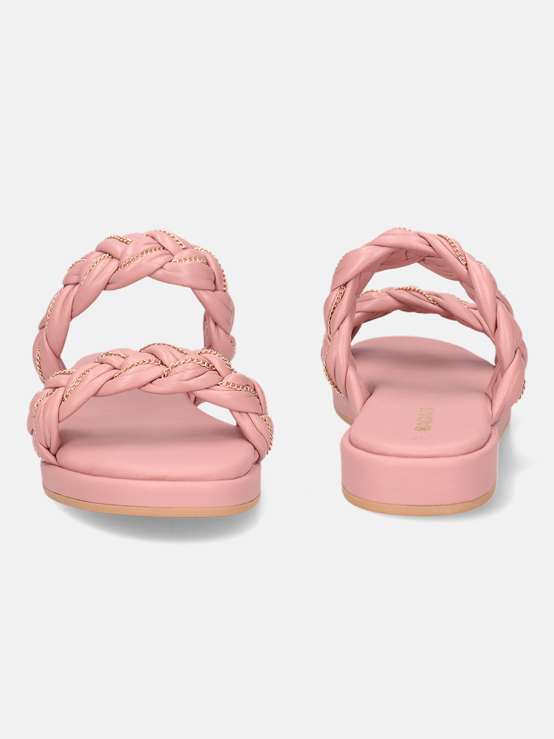 BAGATT  Ravenna Rose Premium Leather Flatform Sandals