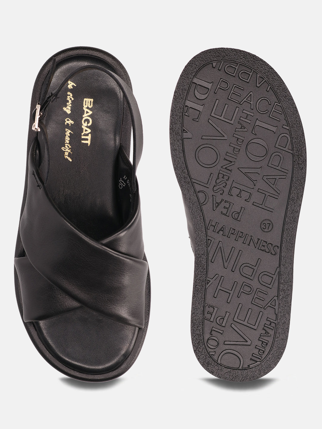 BAGATT Hanoi Black Premium Leather Back Strap