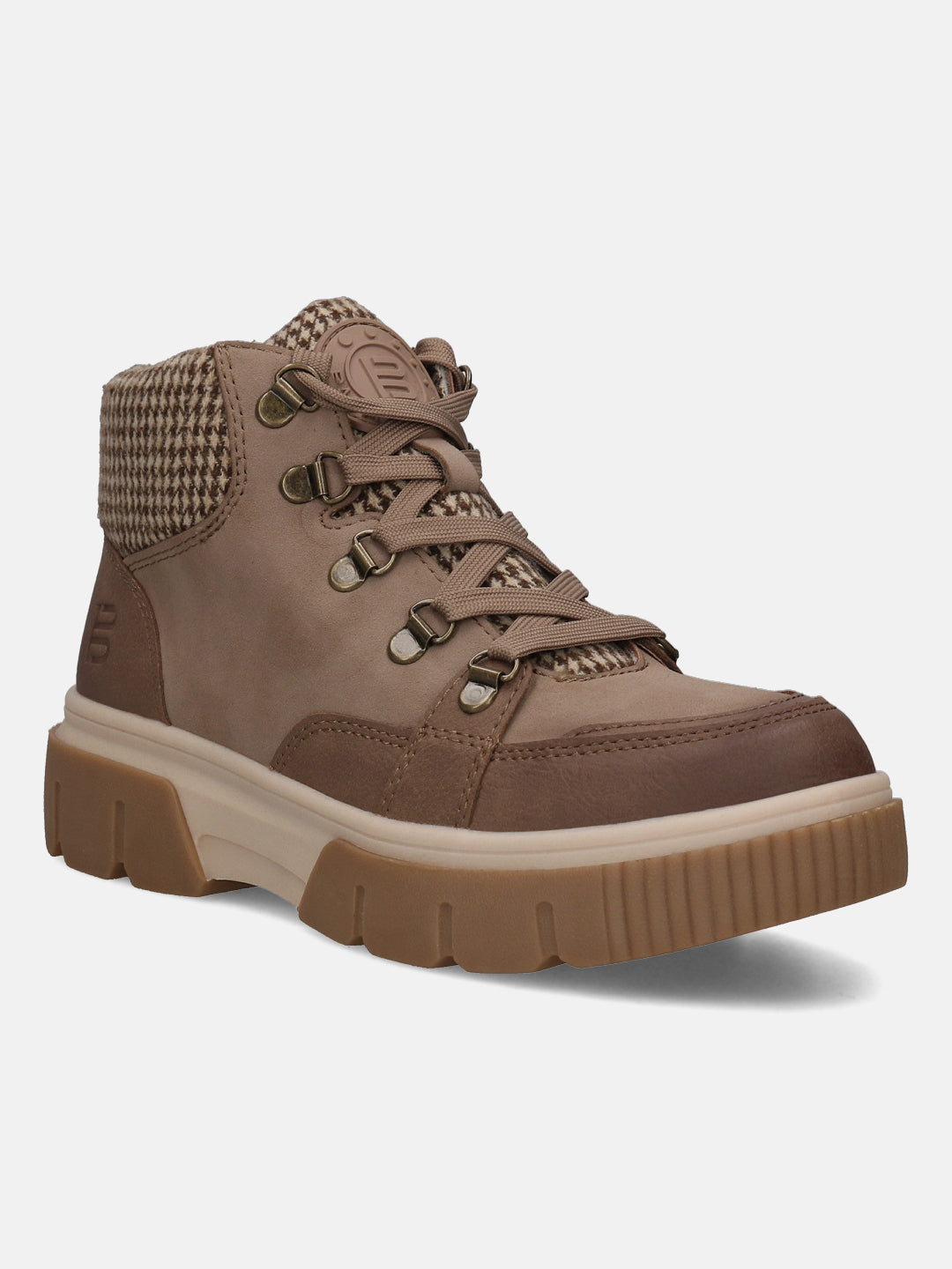 BAGATT Molfetta Taupe High Top Sneakers