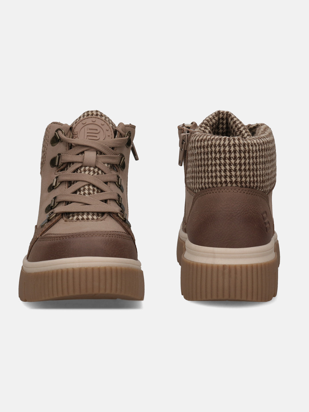 BAGATT Molfetta Taupe High Top Sneakers