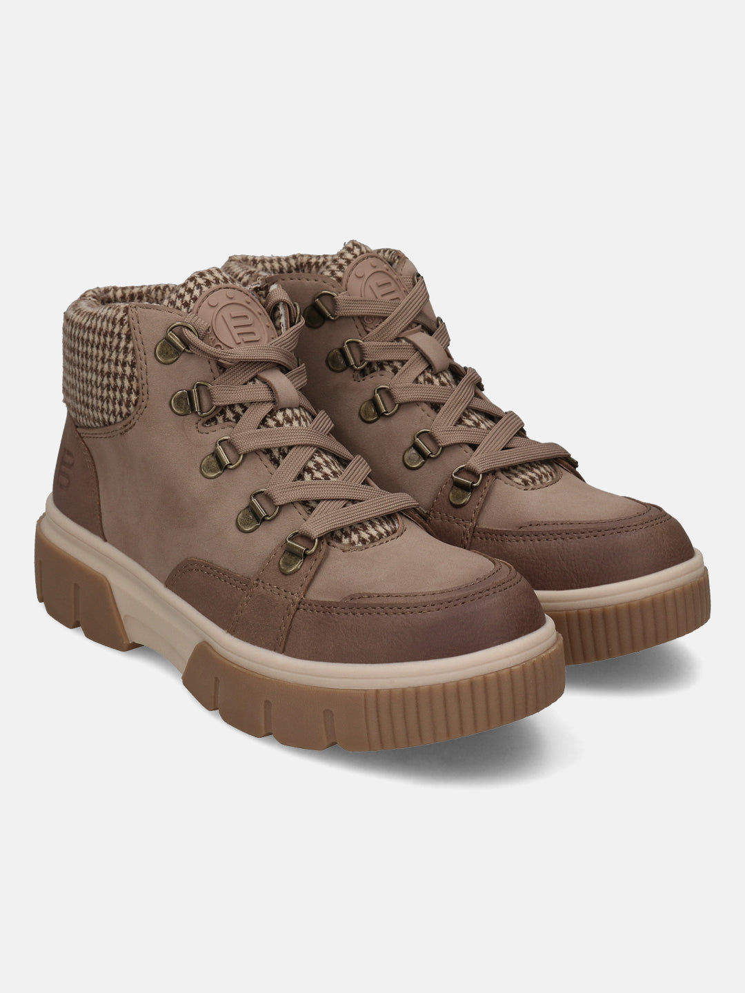 BAGATT Molfetta Taupe High Top Sneakers