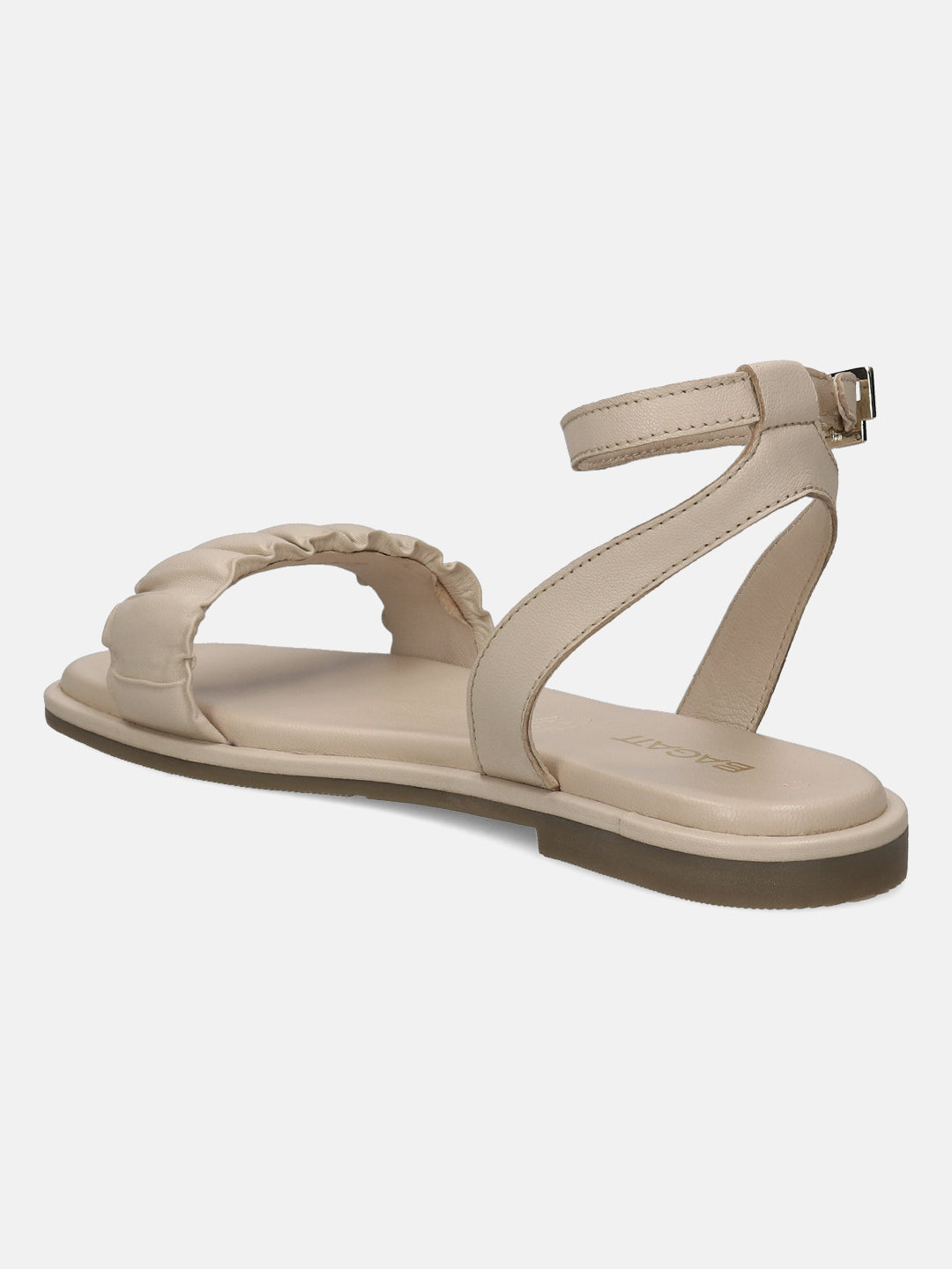 BAGATT Flower Beige Premium Leather Ankle Strap