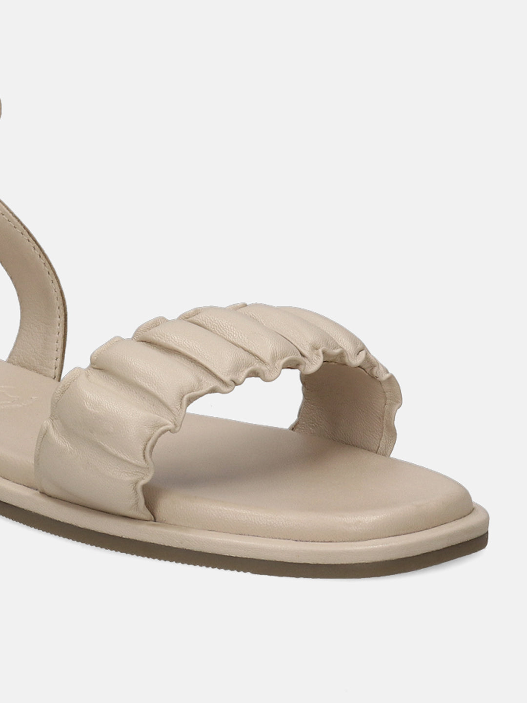 BAGATT Flower Beige Premium Leather Ankle Strap