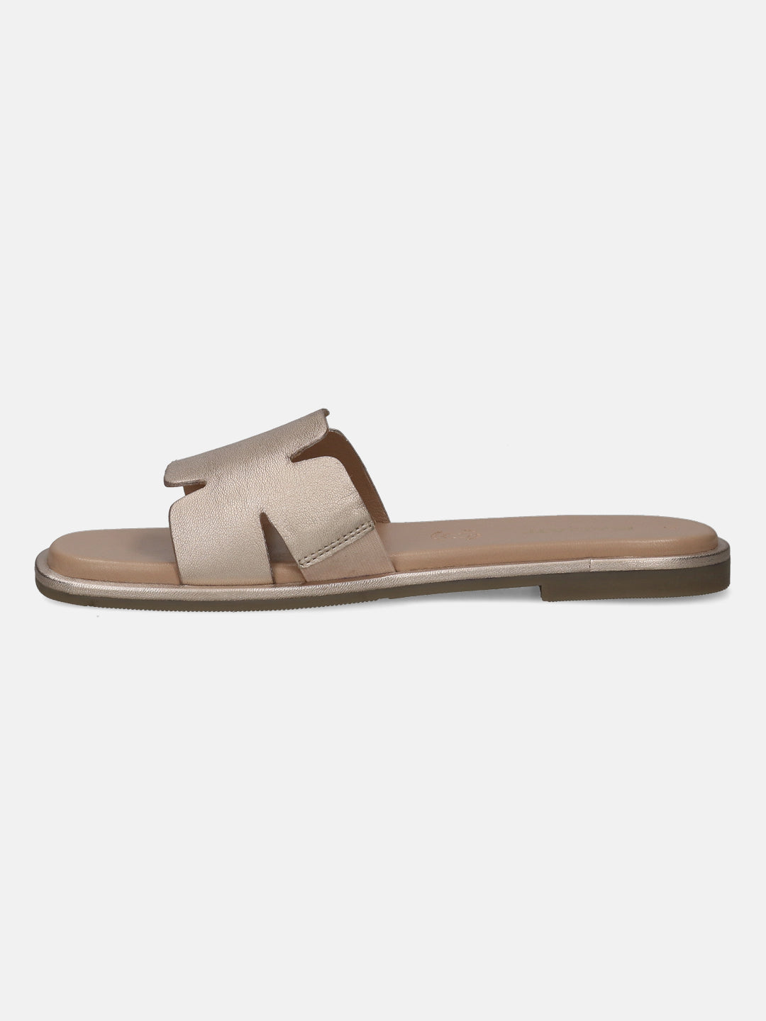 BAGATT Flower Gold Premium Leather Mules