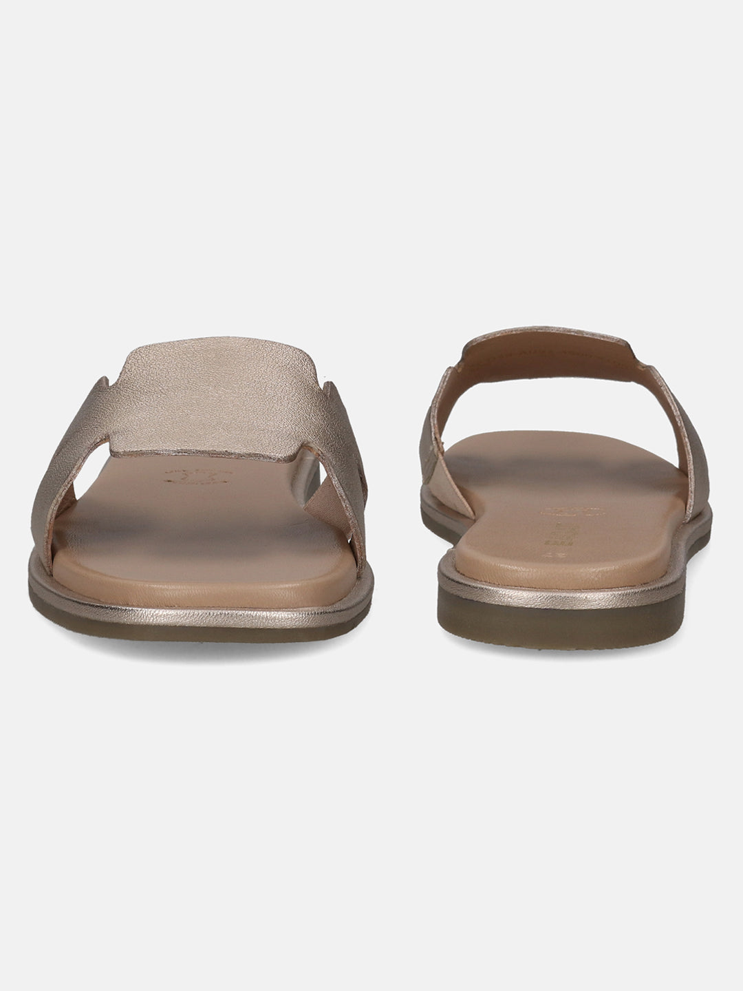 BAGATT Flower Gold Premium Leather Mules