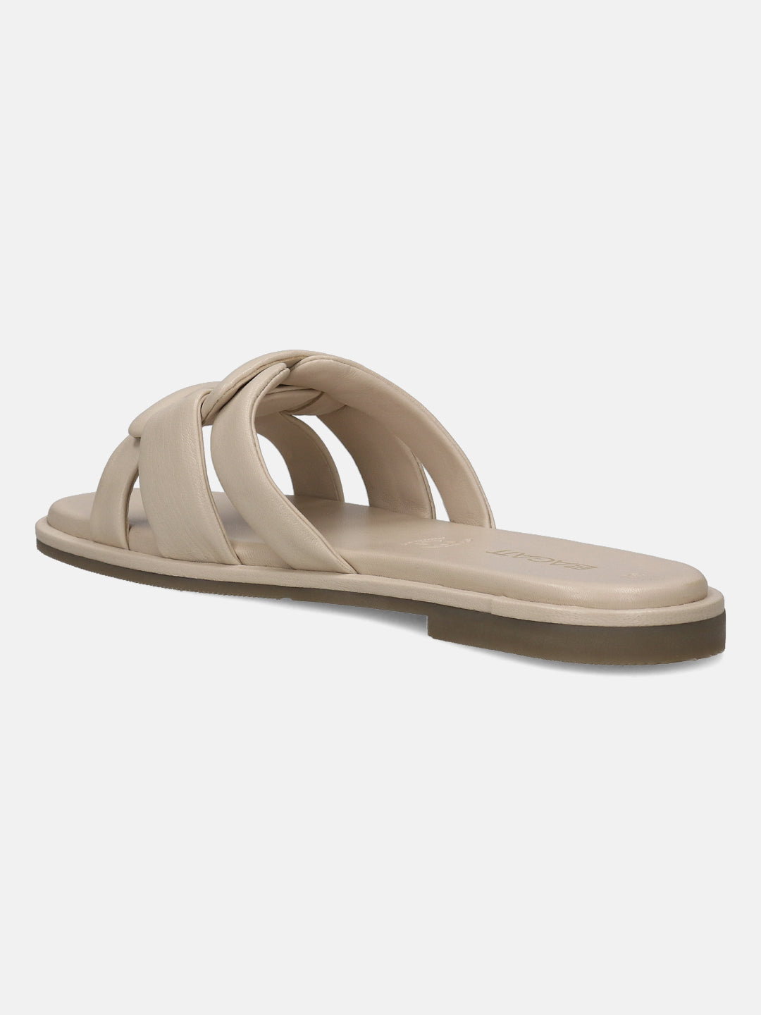 BAGATT Flower Beige Premium Leather Mules