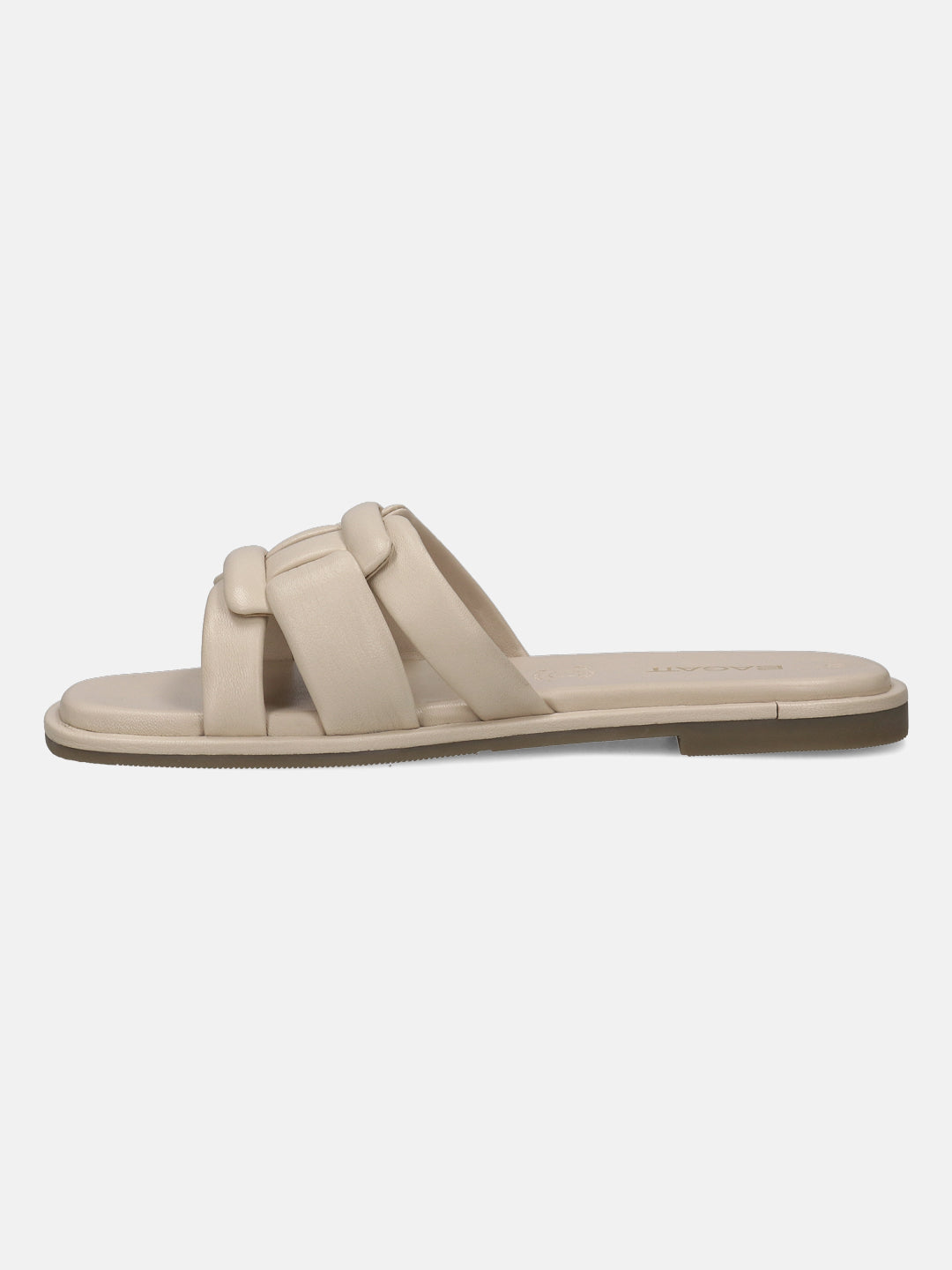 BAGATT Flower Beige Premium Leather Mules