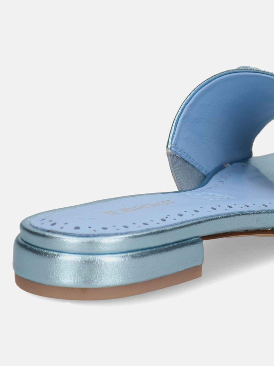 TT.BAGATT Glaze Light Blue Premium Leather Mules