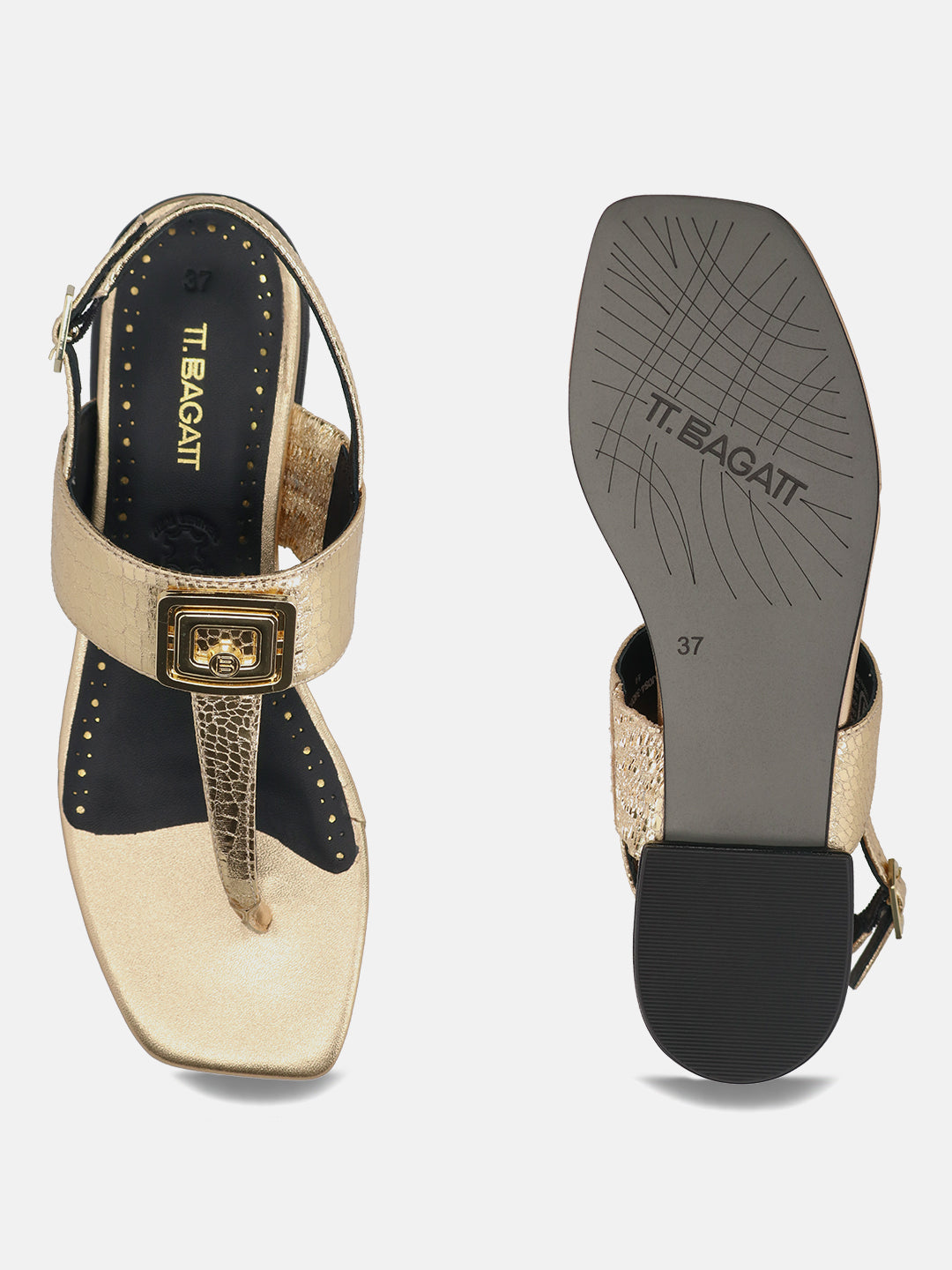 TT.BAGATT Glaze Gold Premium Leather Slingback