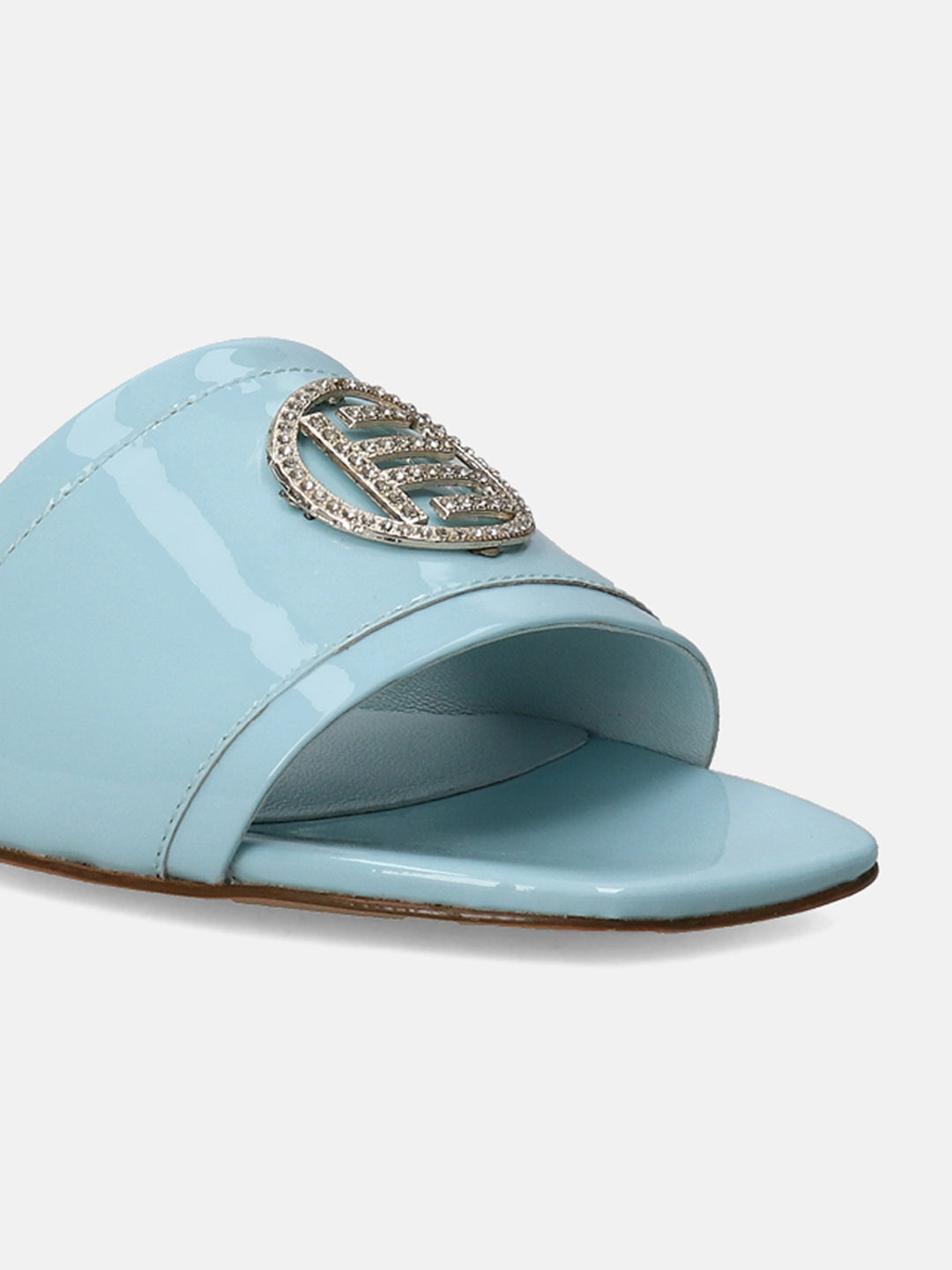 BAGATT Glaze Light Blue Premium Leather Mules