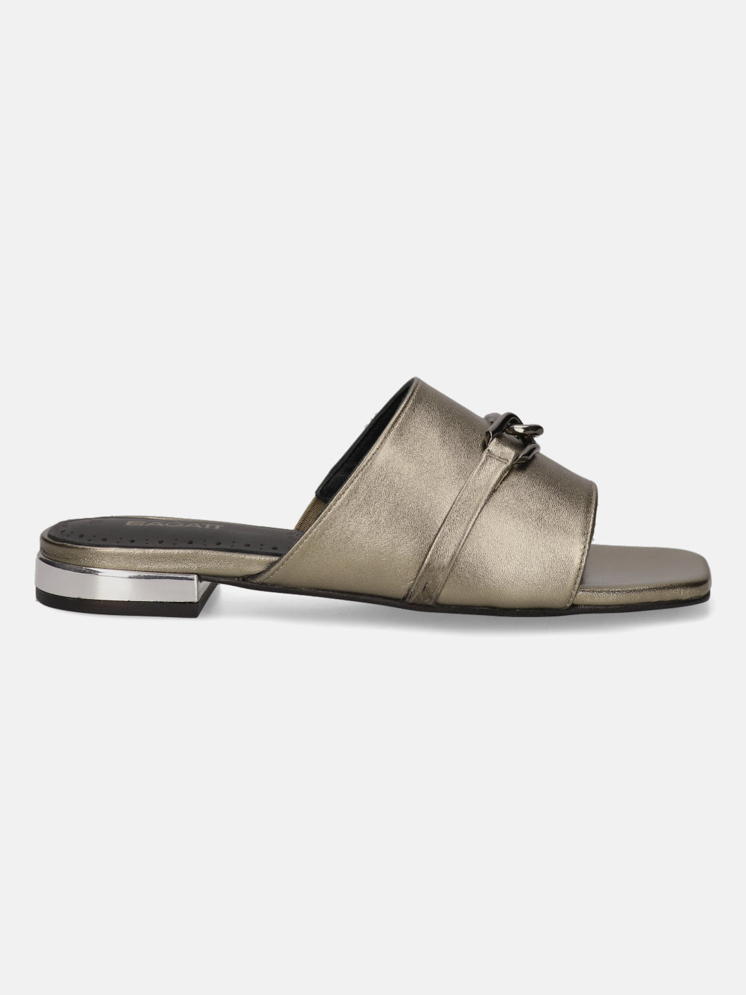 BAGATT Glaze Metallics Premium Leather Flat sandals