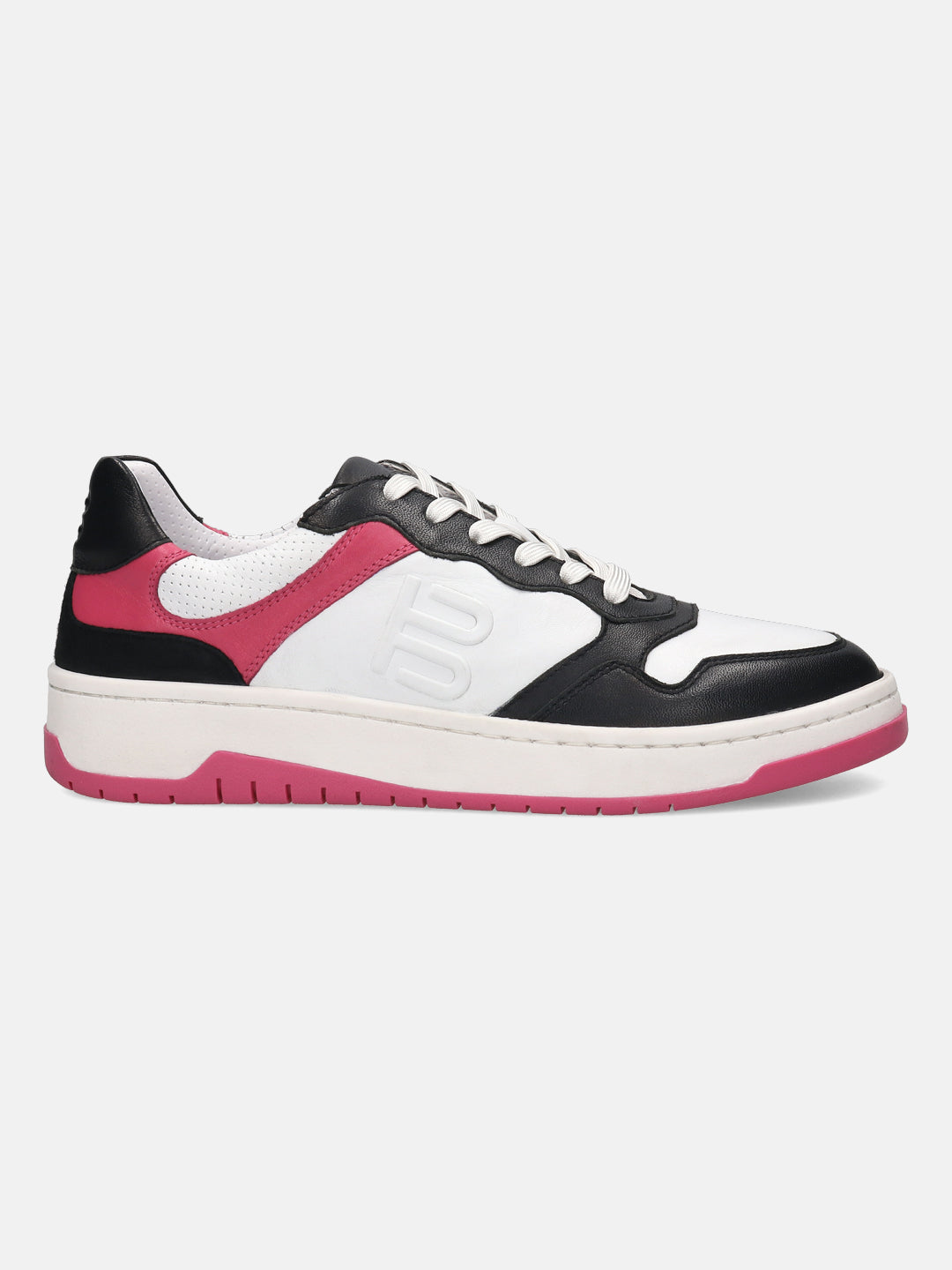 BAGATT Sting Black Premium Leather Mid Top Sneakers