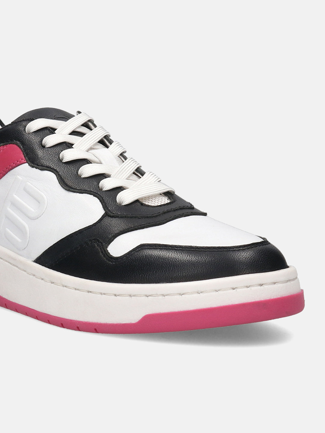 BAGATT Sting Black Premium Leather Mid Top Sneakers