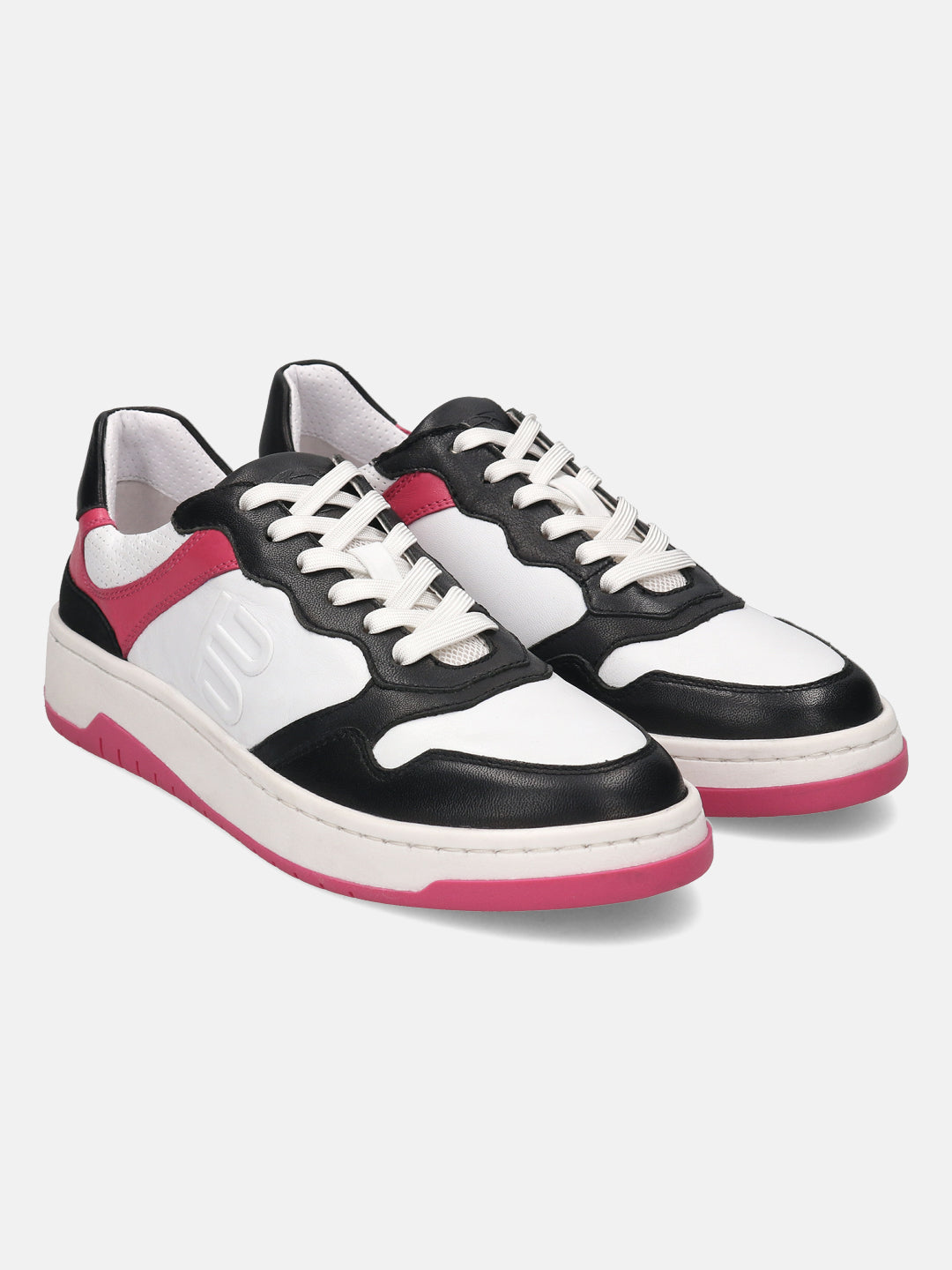 BAGATT Sting Black Premium Leather Mid Top Sneakers