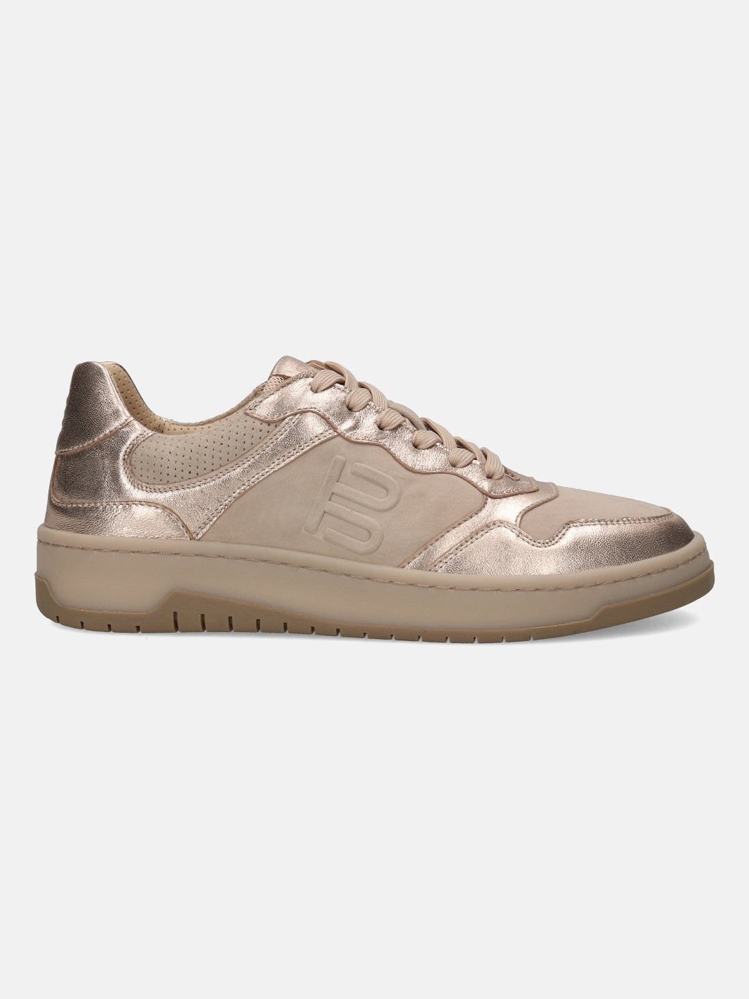 BAGATT Sting Gold Premium Leather Mid Top Sneakers