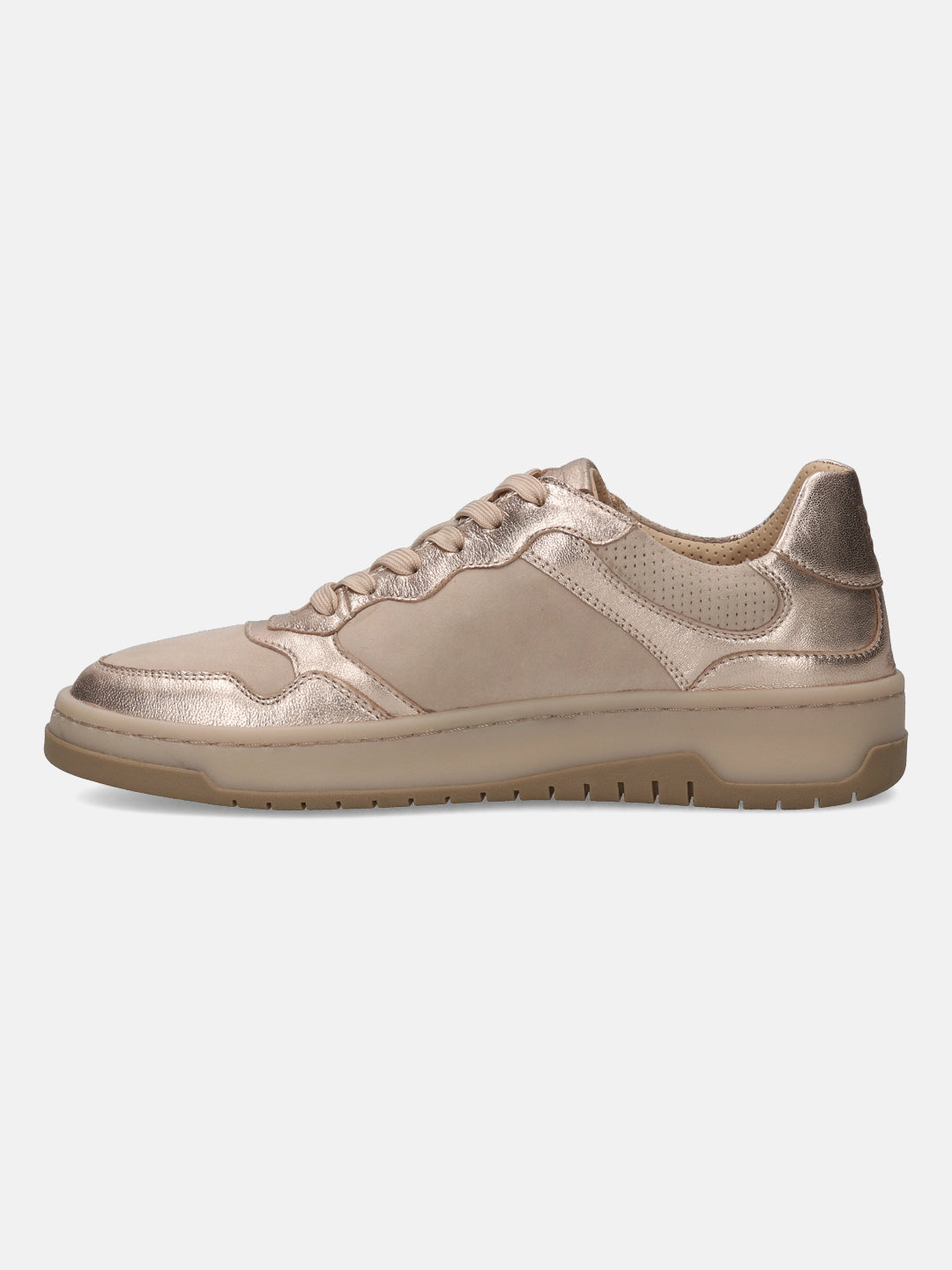 BAGATT Sting Gold Premium Leather Mid Top Sneakers