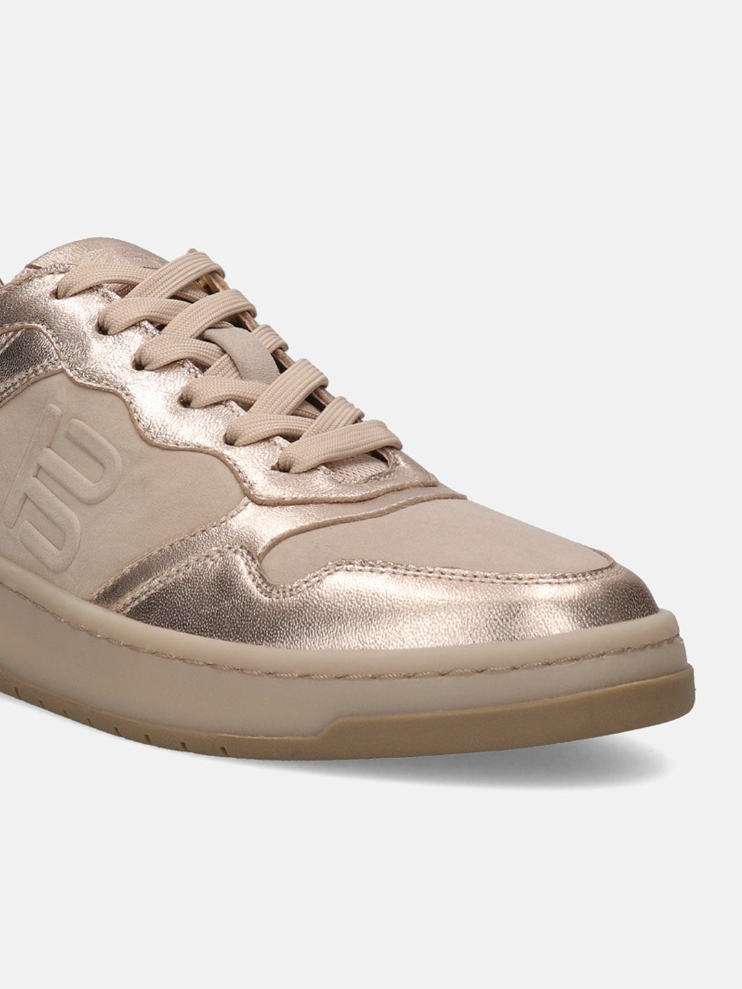 BAGATT Sting Gold Premium Leather Mid Top Sneakers