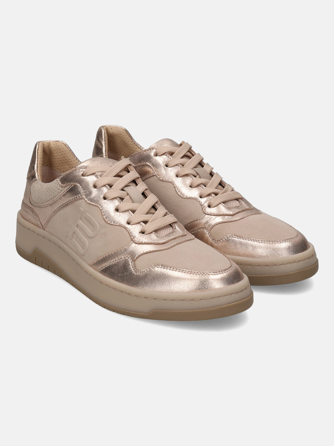 BAGATT Sting Gold Premium Leather Mid Top Sneakers