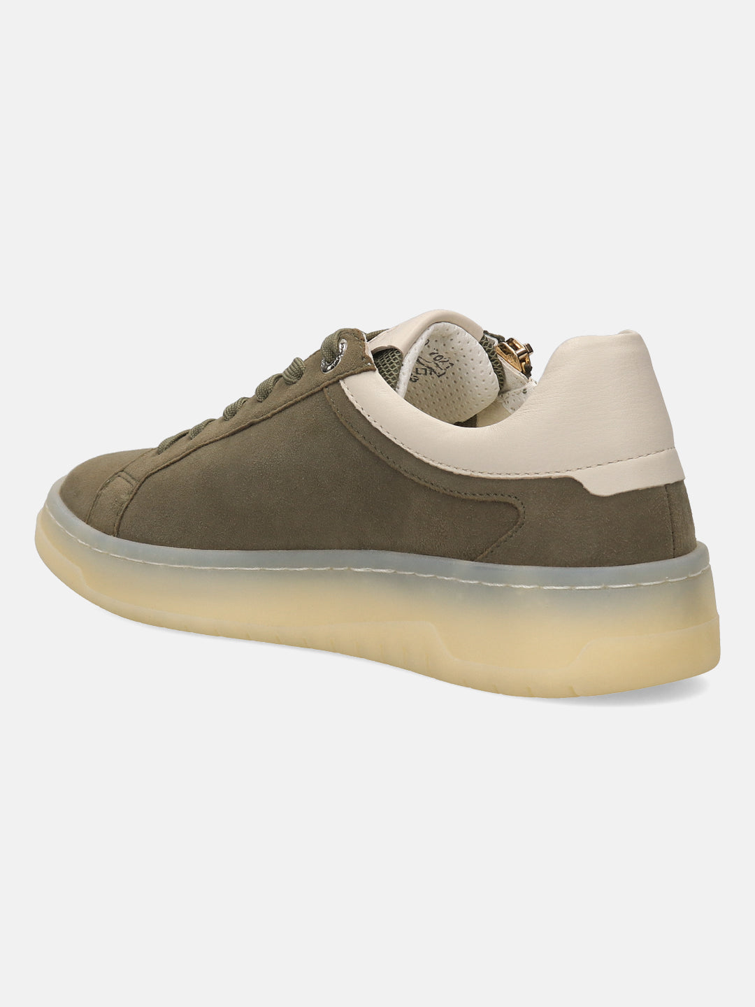 BAGATT Suede Leather Green Mid Top Sneakers