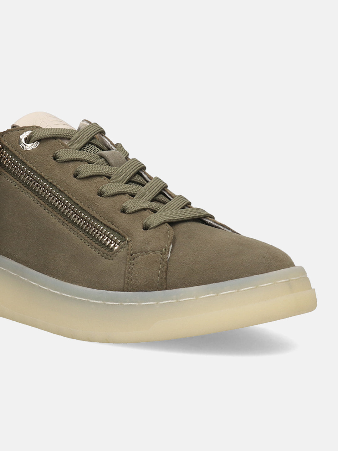 BAGATT Suede Leather Green Mid Top Sneakers