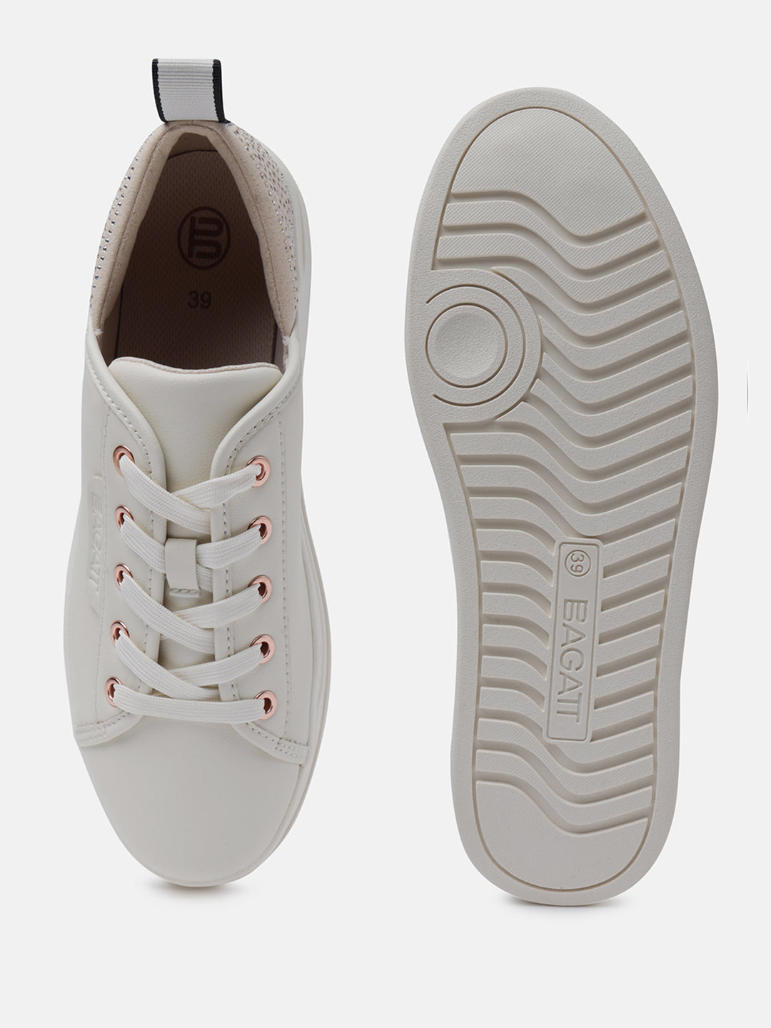 BAGATT Piper Evo Beige Mid Top Sneakers
