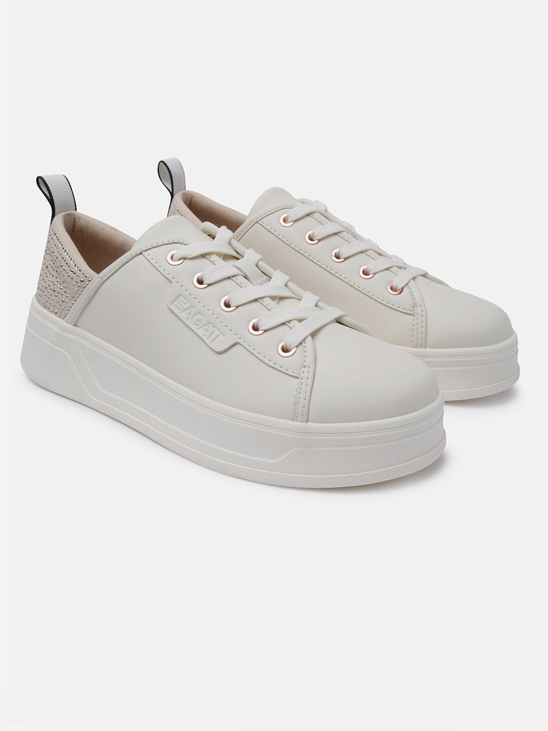 BAGATT Piper Evo Beige Mid Top Sneakers