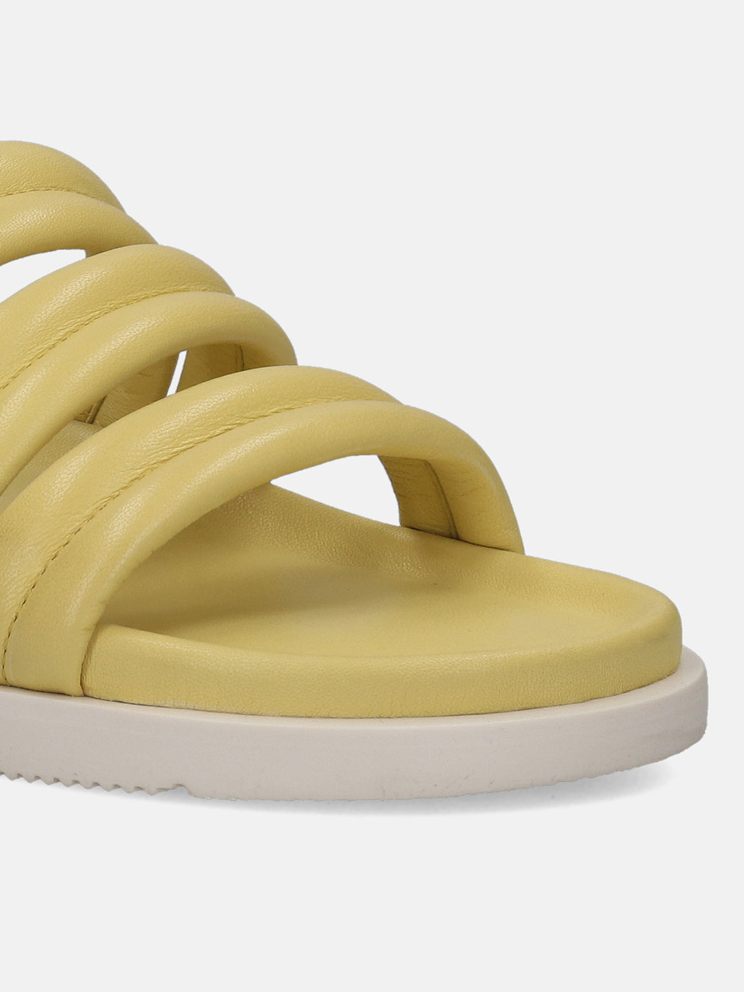BAGATT Chandra Yellow Premium Leather Flatform sandals