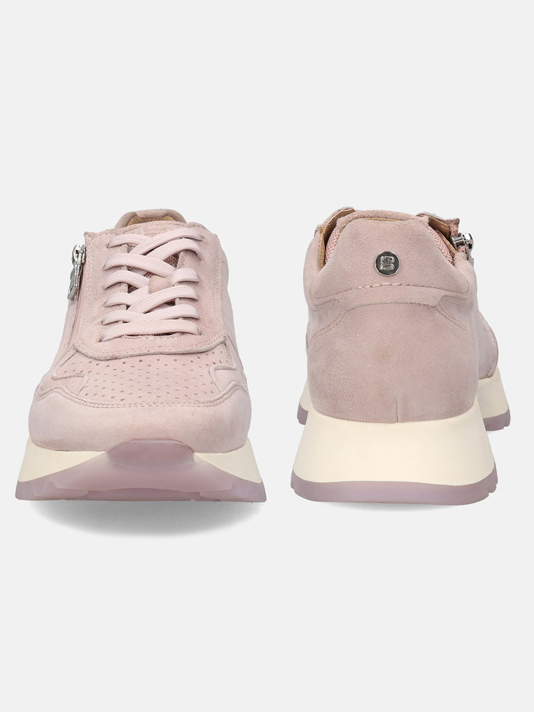 BAGATT Suede Leather Rose Mid Top Sneakers