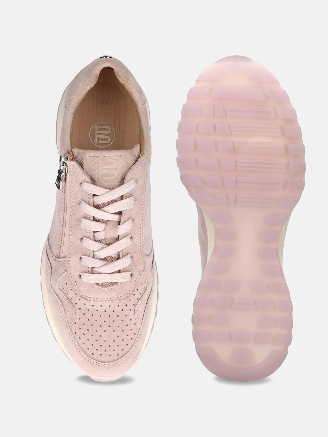 BAGATT Suede Leather Rose Mid Top Sneakers