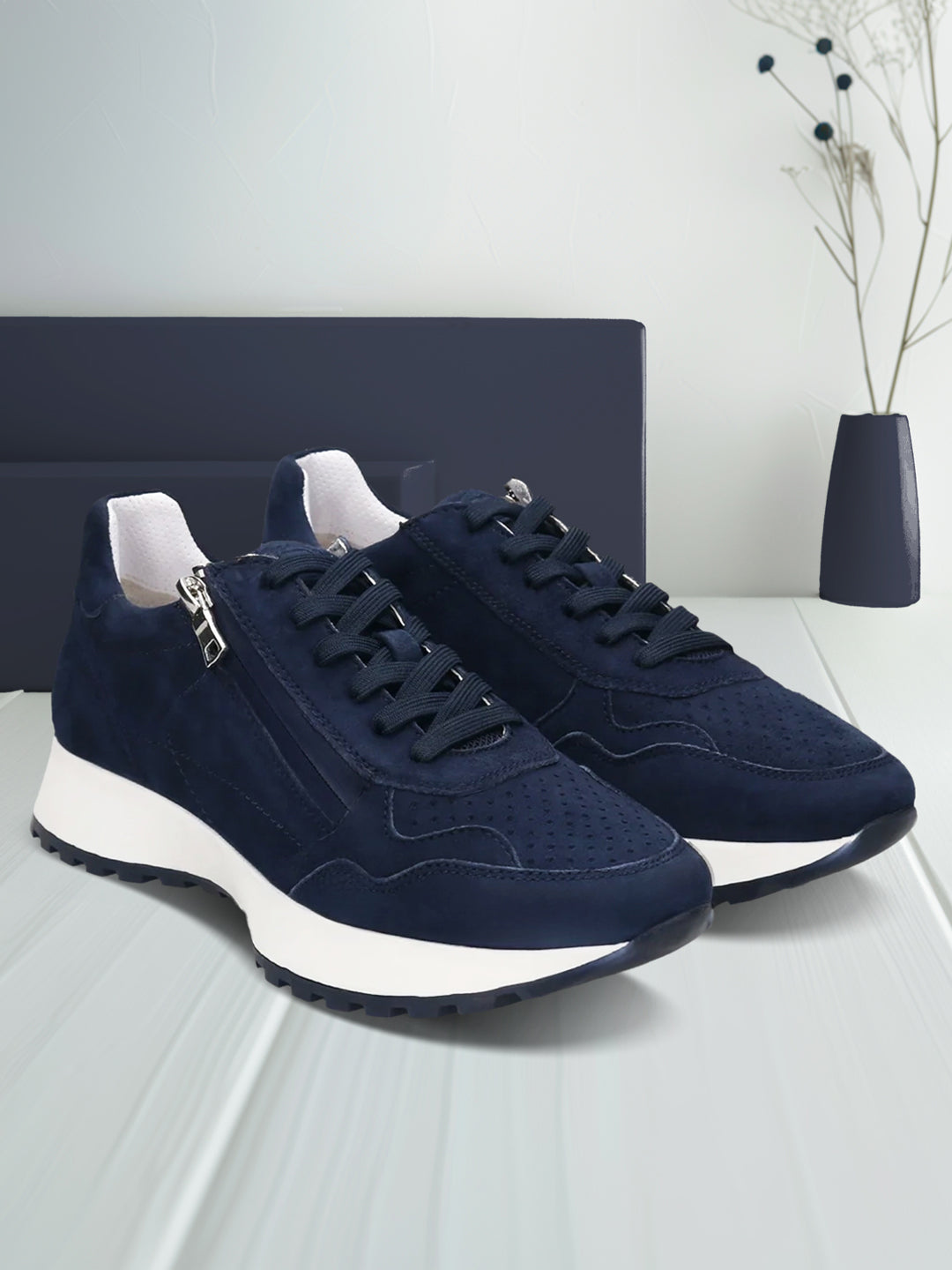 BAGATT Sophie Revo Dark Blue Mid Top Sneakers