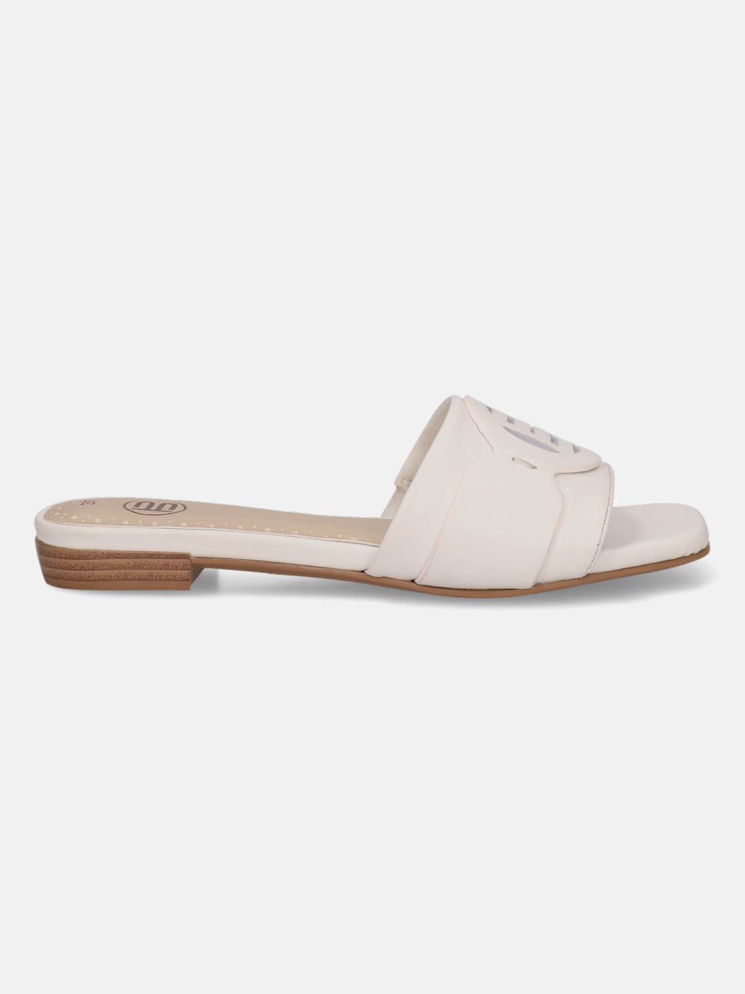 BAGATT Mala White Premium Leather Flat sandals